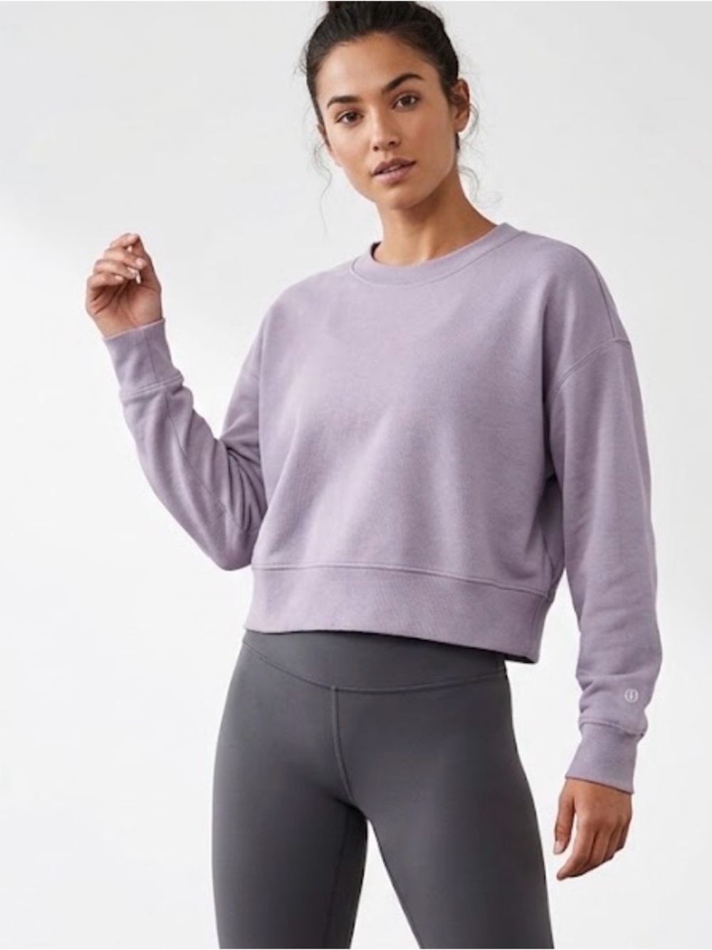 Lululemon softstreme perfectly oversized lavender Crewneck Pullover Sweatshirt